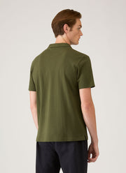 Men's Regular Fit Riviera Polo Shirt in Deep Olive