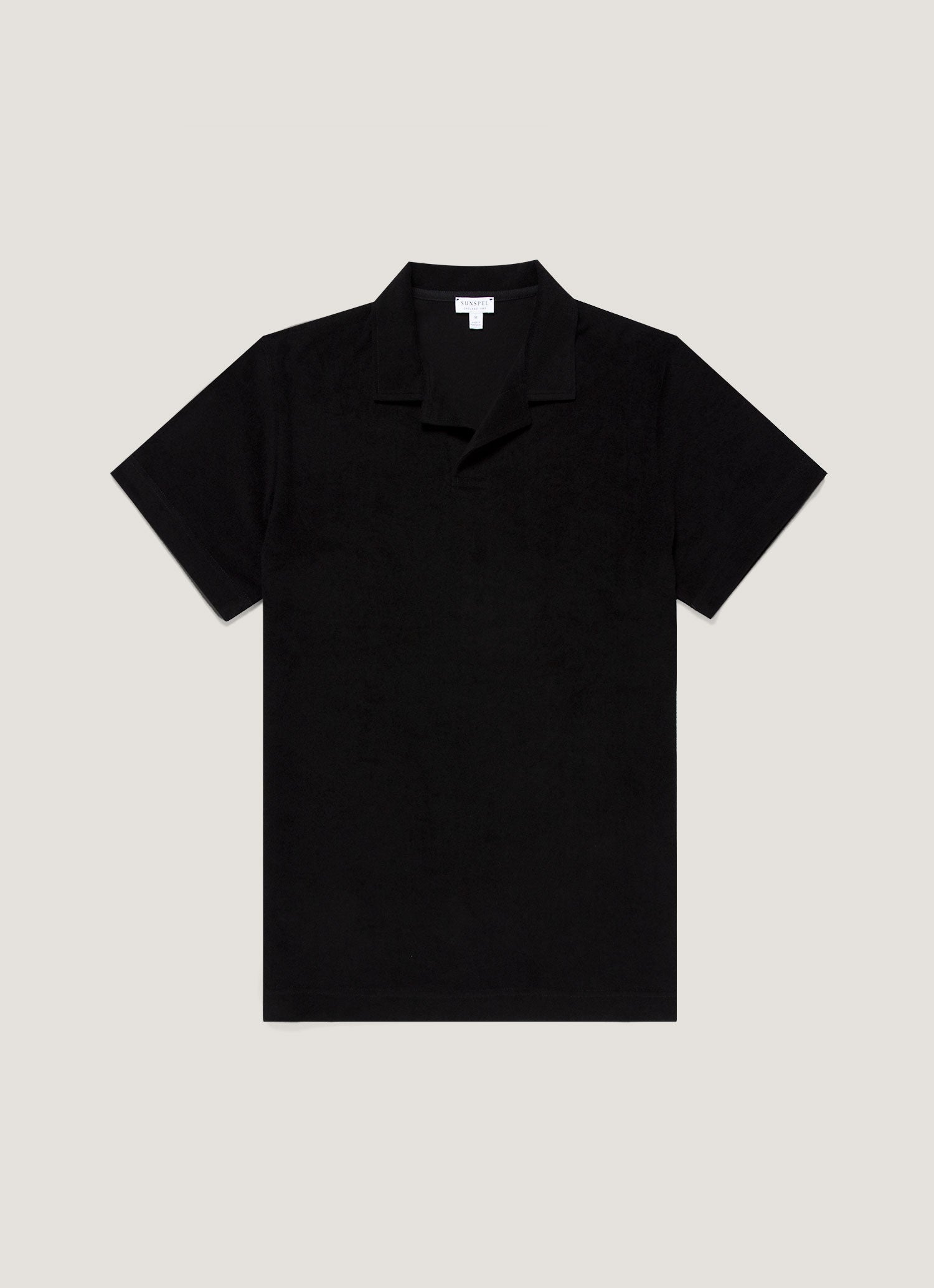 タオリング ポロシャツ（Black）| Sunspel