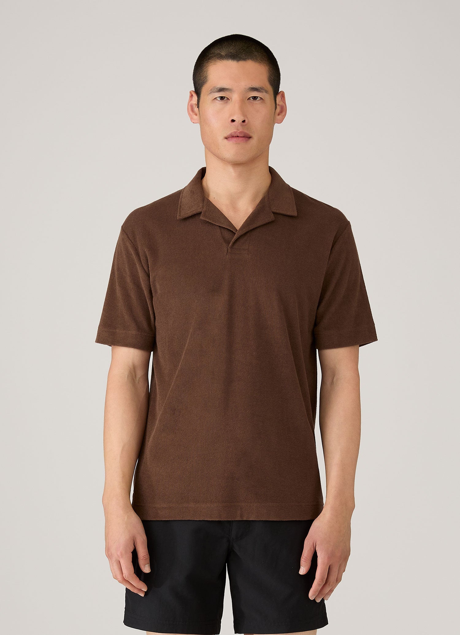 タオリング ポロシャツ（Dark Walnut）| Sunspel