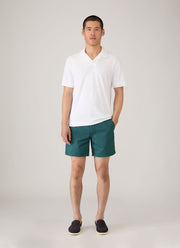 Men's Towelling Polo Shirt in White