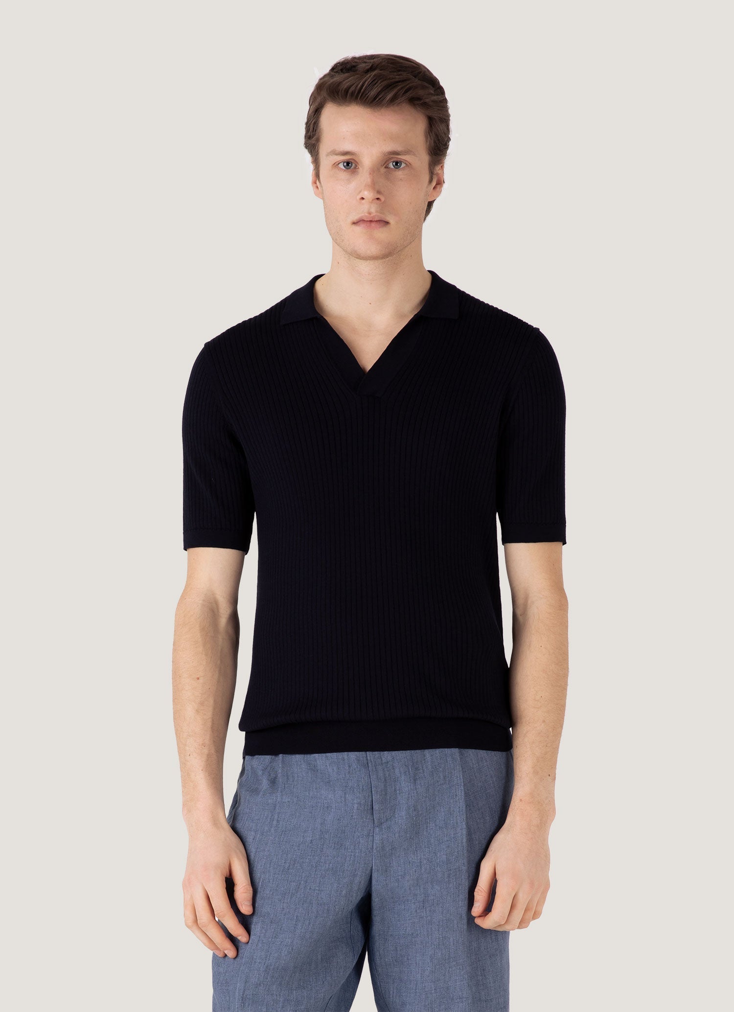 Plage WOOL ポロニットシャツ plage WOOLポロニットシャツ グッドスペックKNIT／ニット