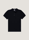 Men's Cotton Mesh Polo in Navy