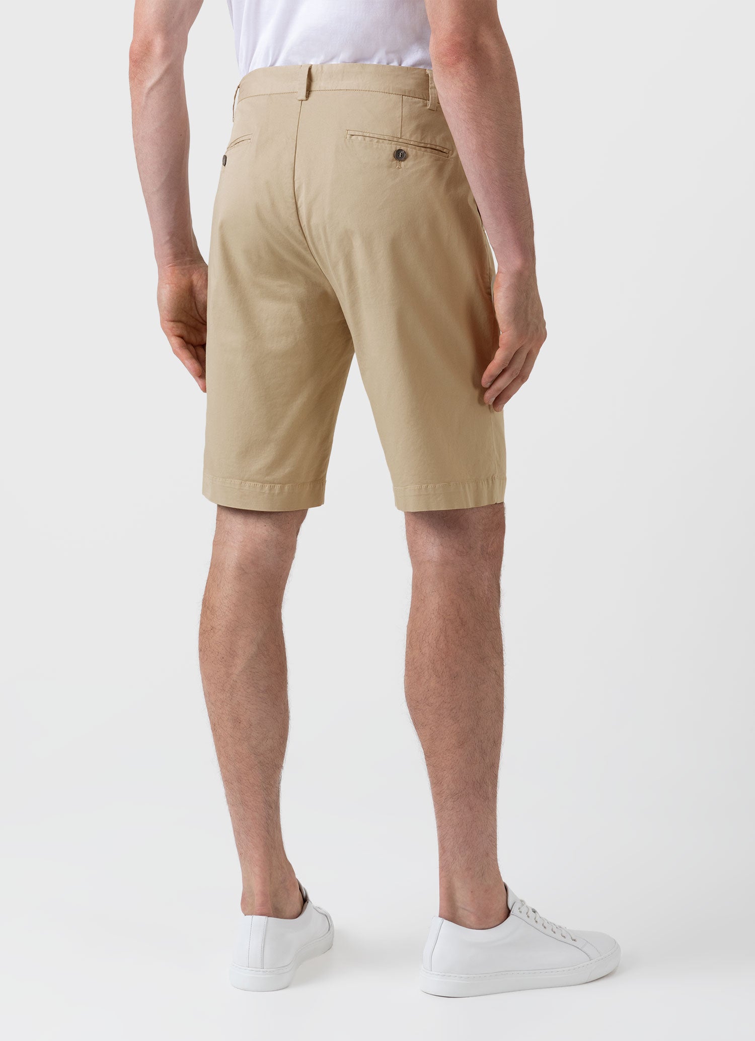 新品 プリングル PRINGLE チノパンツ 28 MPT2931 Mサイズ ストレッチ コットンツイル チノショーツ （Stone）| Sunspel