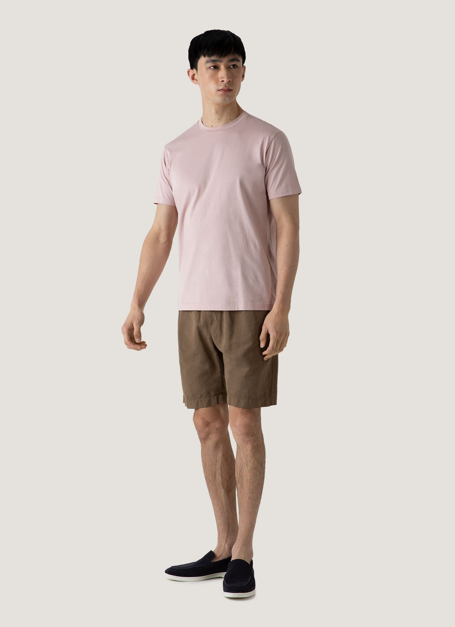 SUNSPEL サンスペル　ツータック　ショートパンツ　ストライプ メンズ ショーツ・ショートパンツ | Sunspel