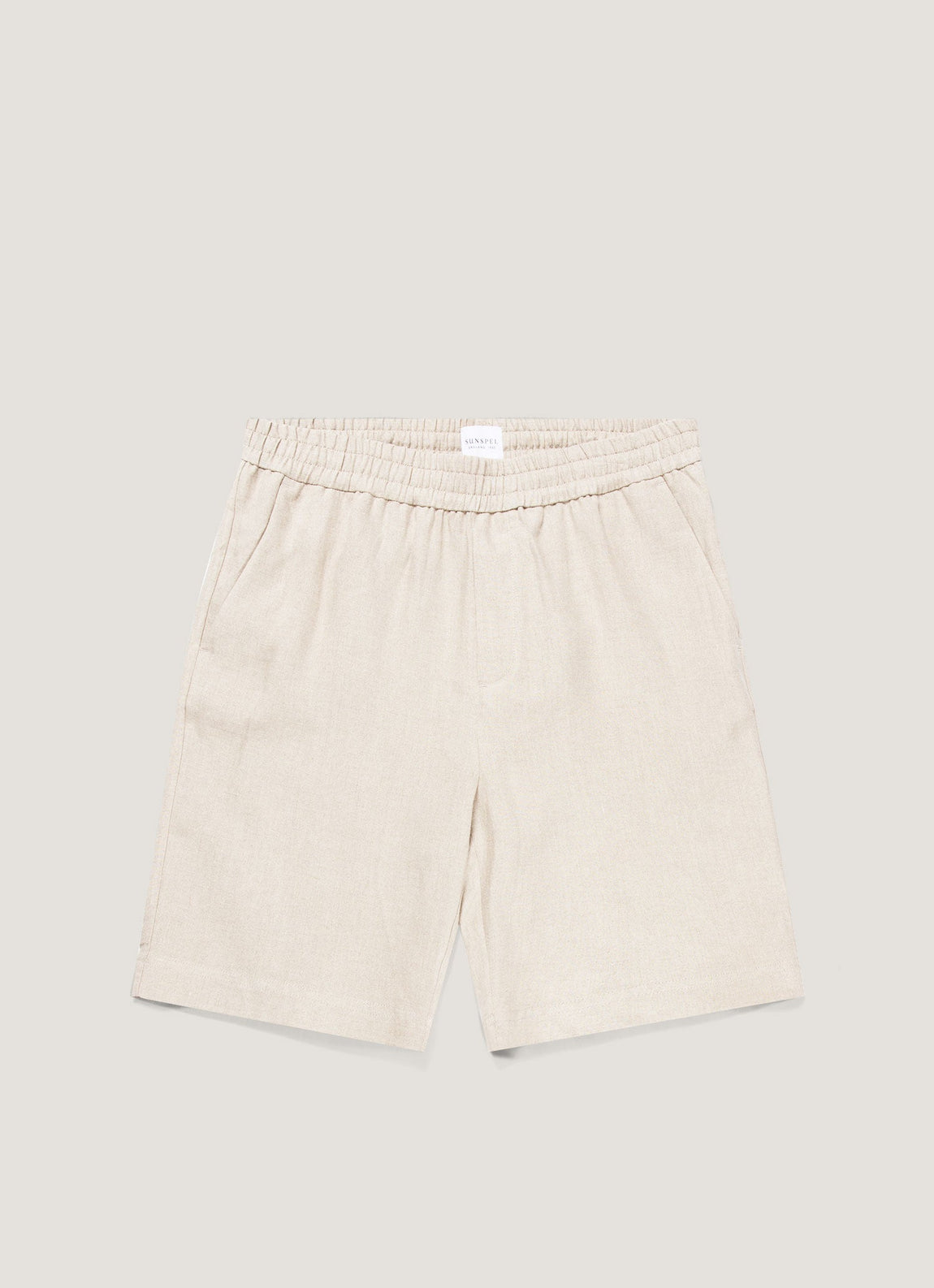 Men's Linen Drawstring Short in Sand