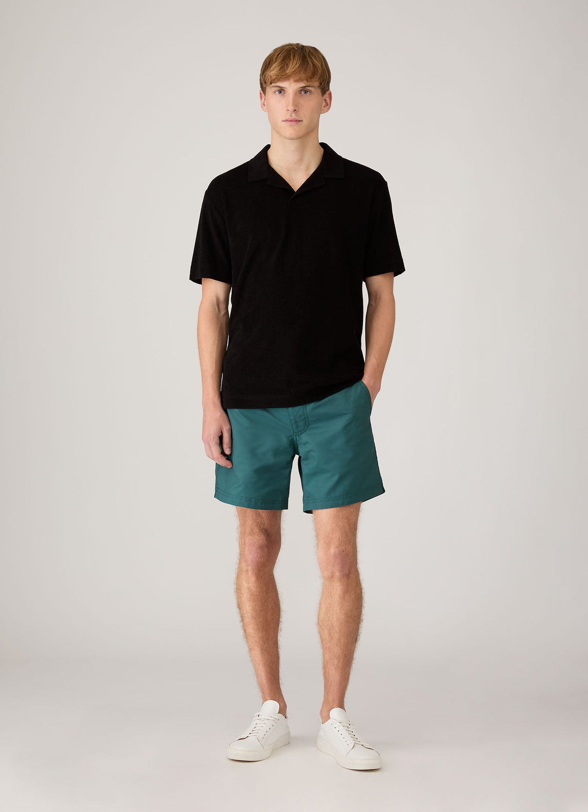 Men's Tailored Swim Shorts in Forest