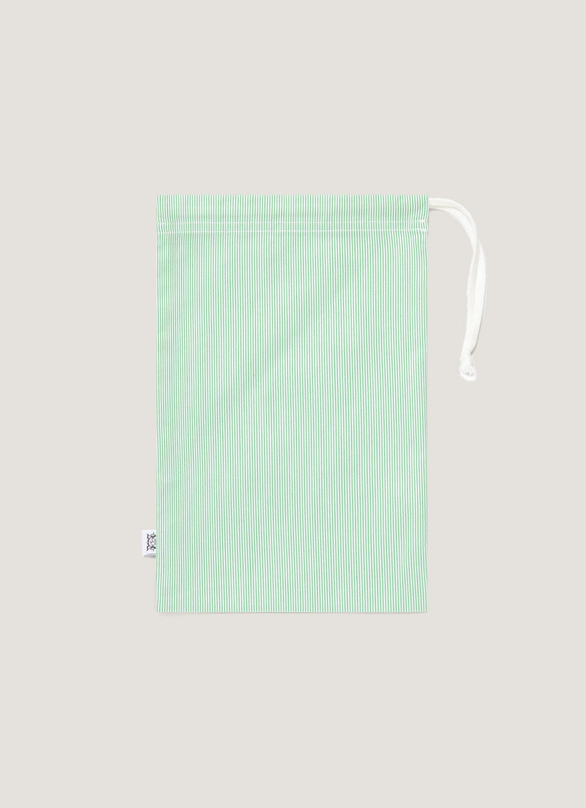 Men's Drawstring Swim Shorts in Bright Green/White