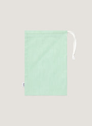 Men's Drawstring Swim Shorts in Bright Green/White