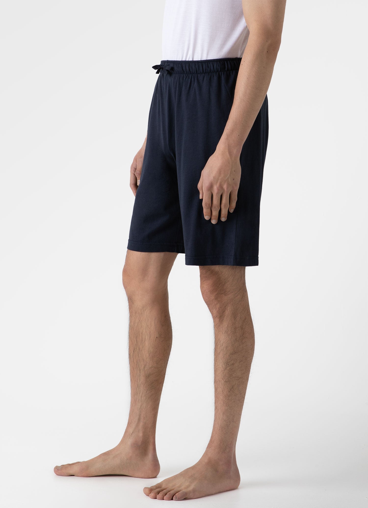 Men's Cotton Modal Lounge Shorts in Navy