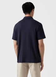 Men's Riviera Camp Collar Shirt in Navy