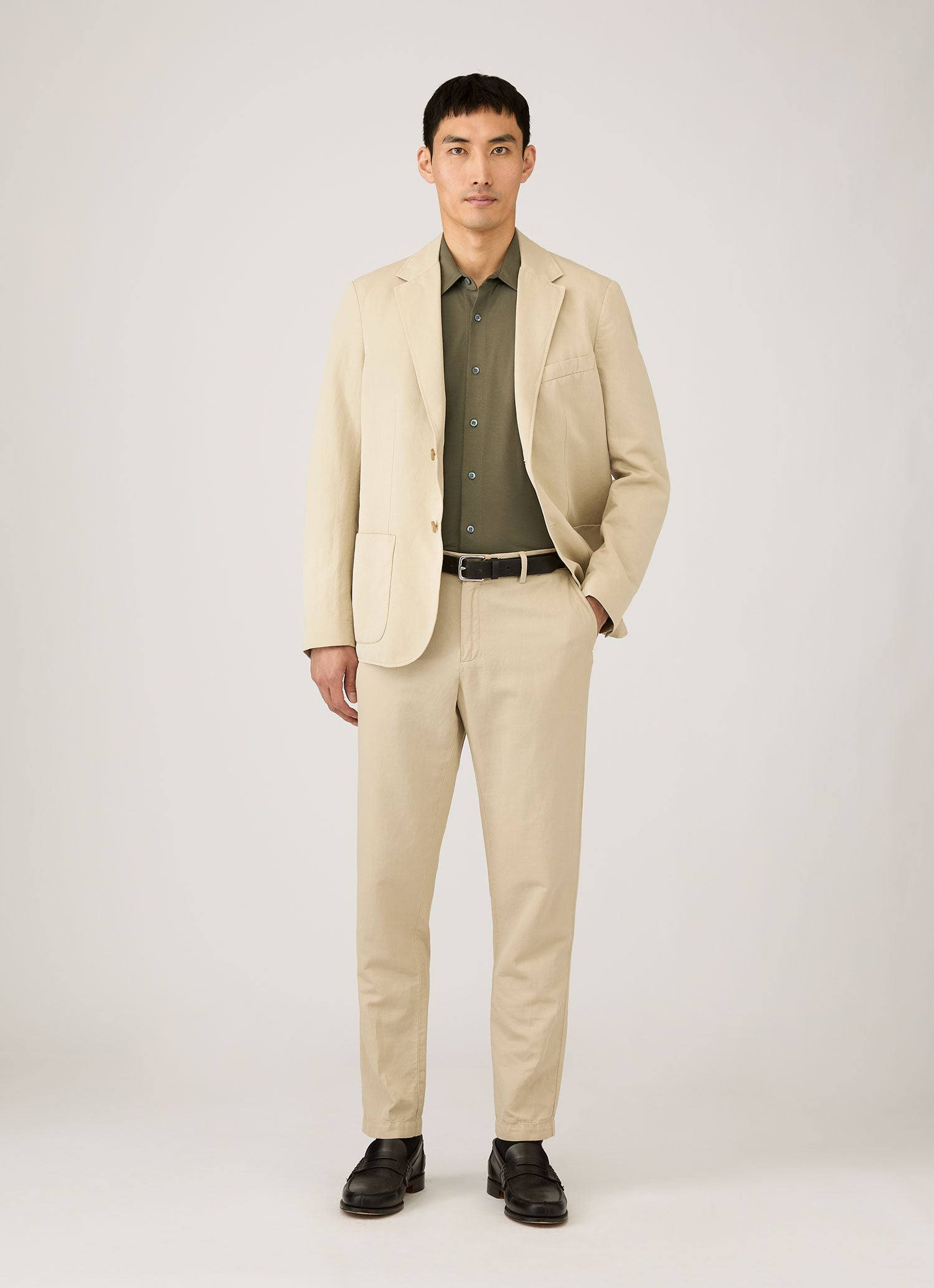 Men's Classic Jersey Shirt in Khaki