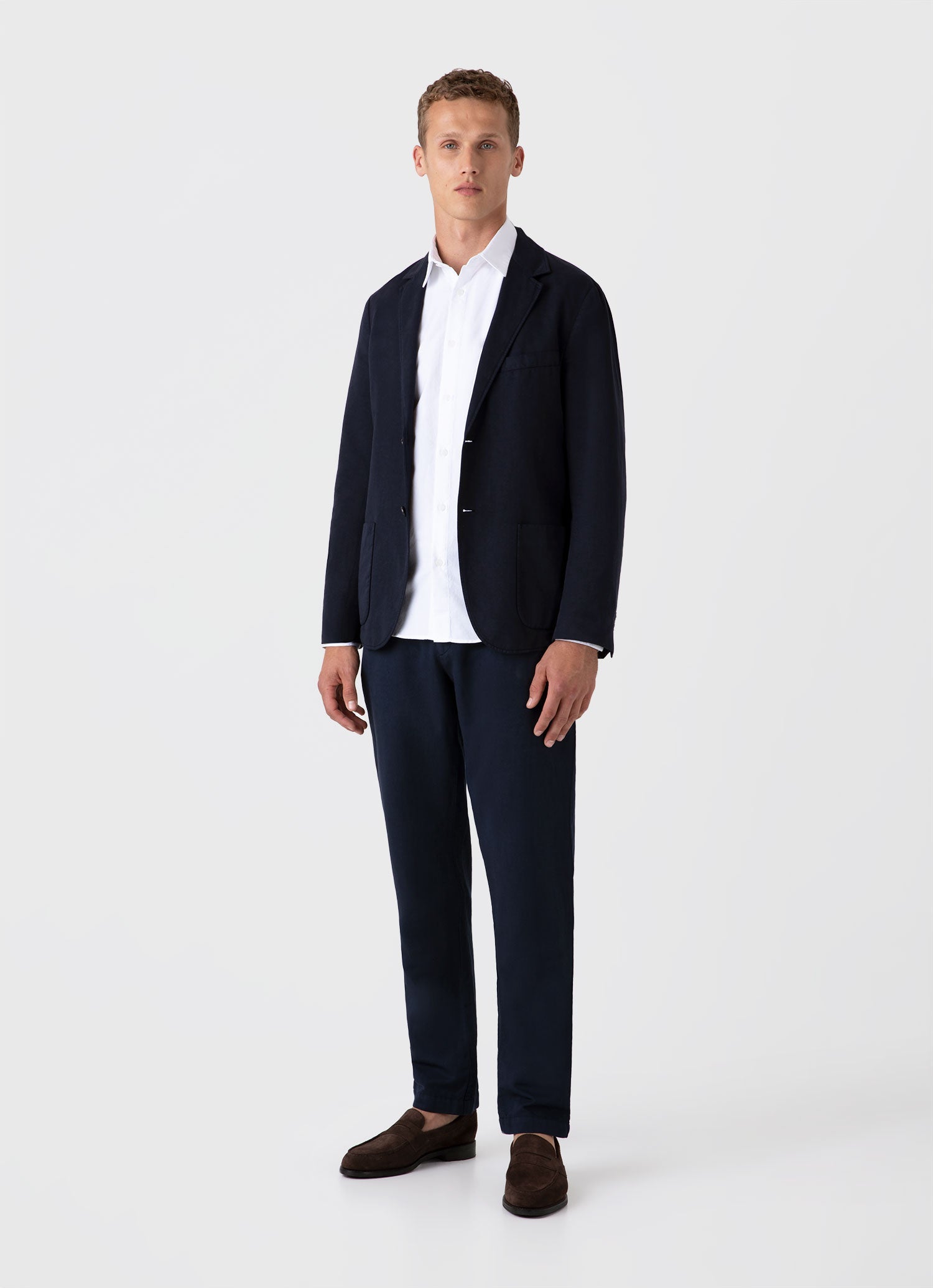 オックスフォードシャツ （White）| Sunspel