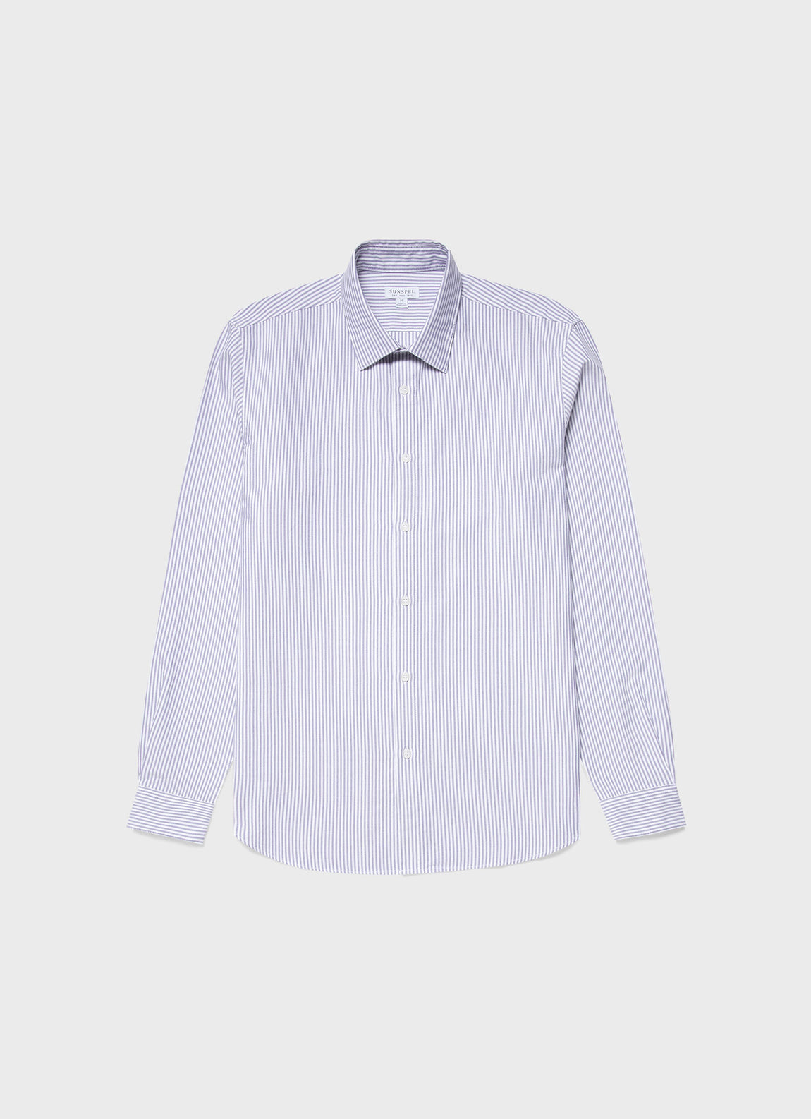 Men's Oxford Stripe Shirt in White/Navy Oxford Stripe