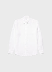 Men's Linen Shirt in White