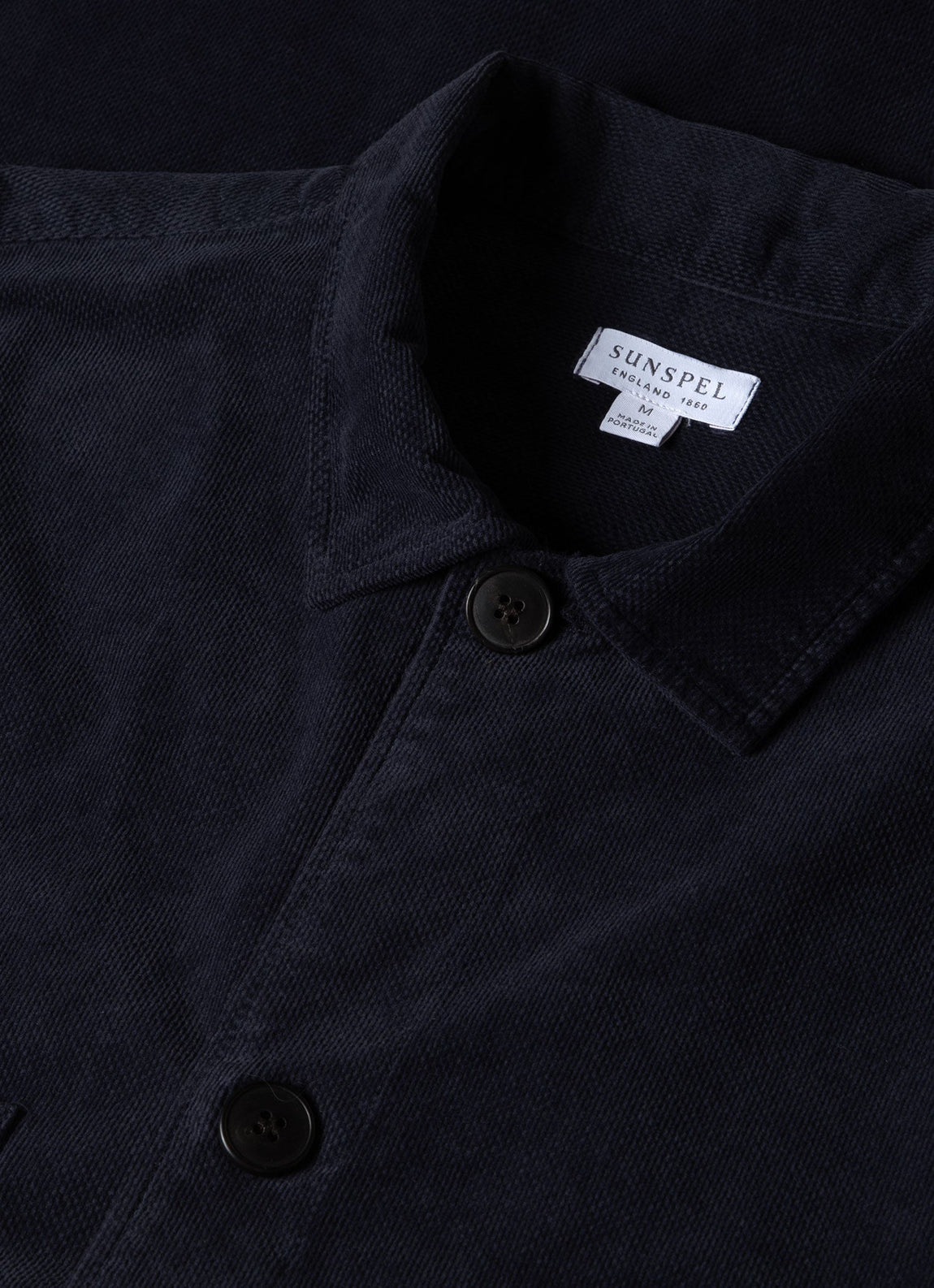 Men's Cellular Cord Overshirt in Navy