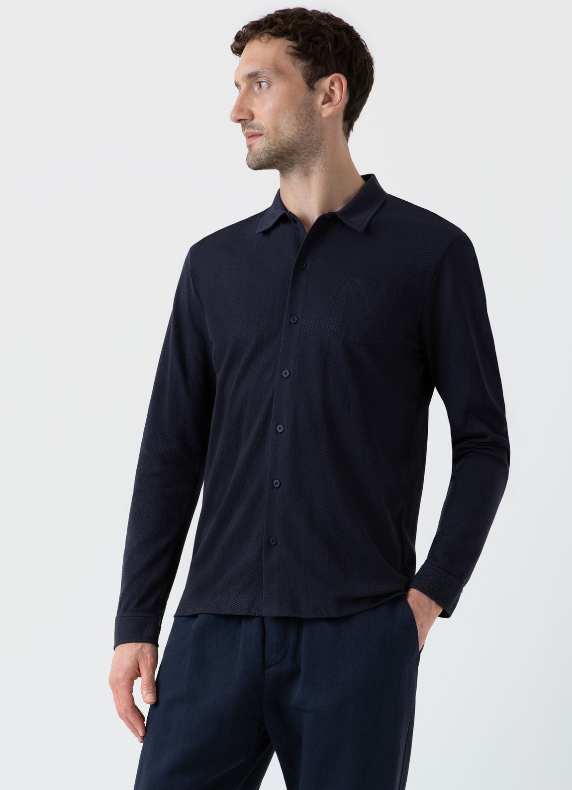 Men's Riviera Shirt in Navy