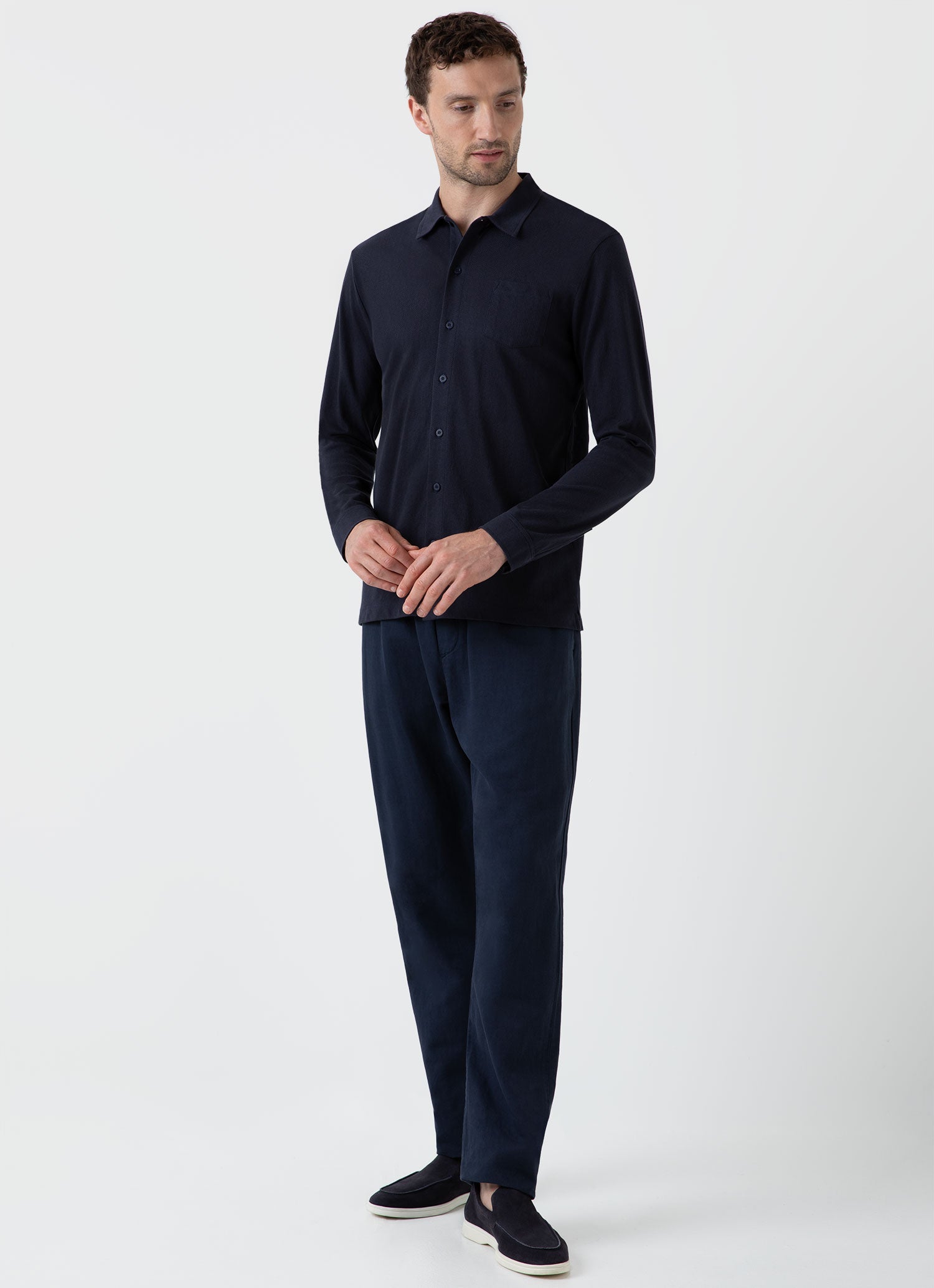 Men's Riviera Shirt in Navy