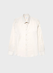 Men's Cotton Cashmere Shirt in Ecru