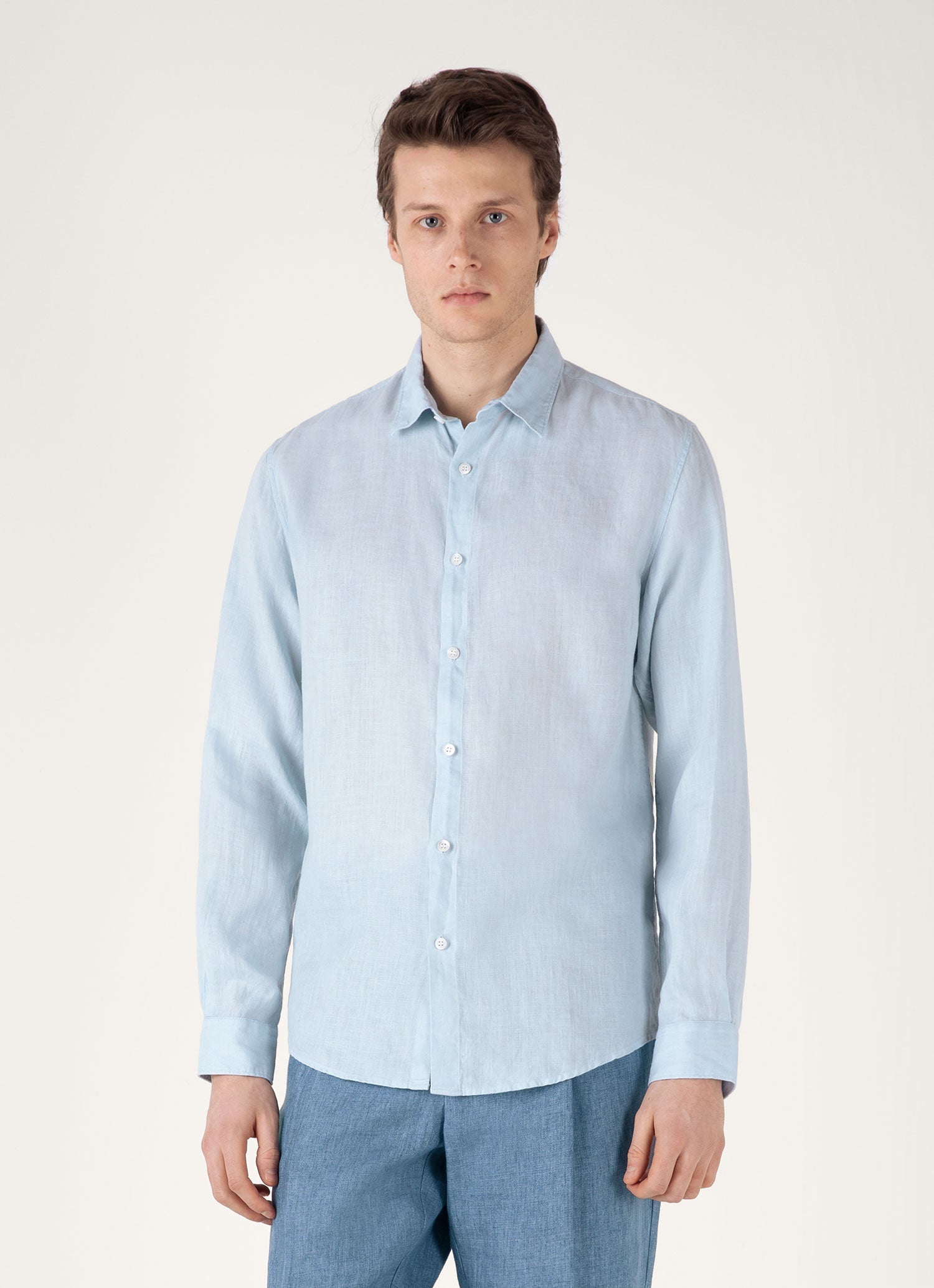 SUNSPEL パイル生地シャツ Lサイズ ハーフジップループバックスウェットシャツ （Navy）| Sunspel