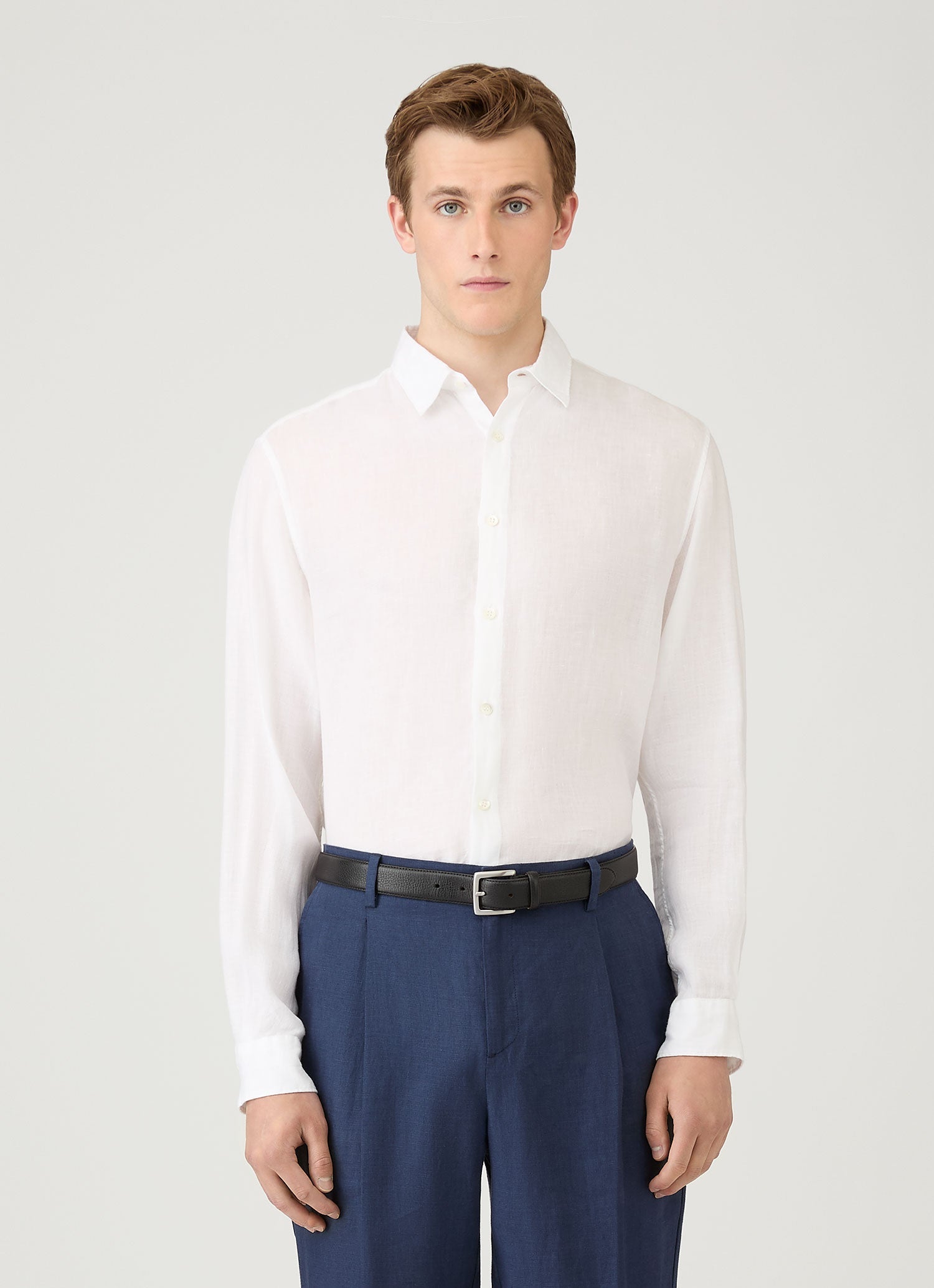 SUNSEA リネンシャツ　サイズ2 SUNSEA(サンシー) 21SSJohnny D．Linen Shirtオープンカラー