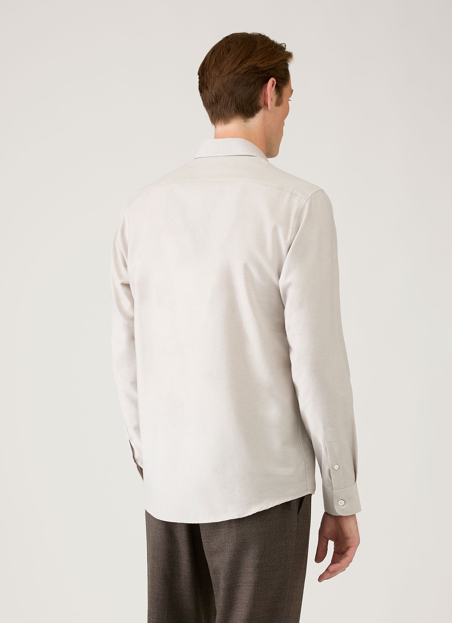 Men's Cotton Cashmere Shirt in Ash