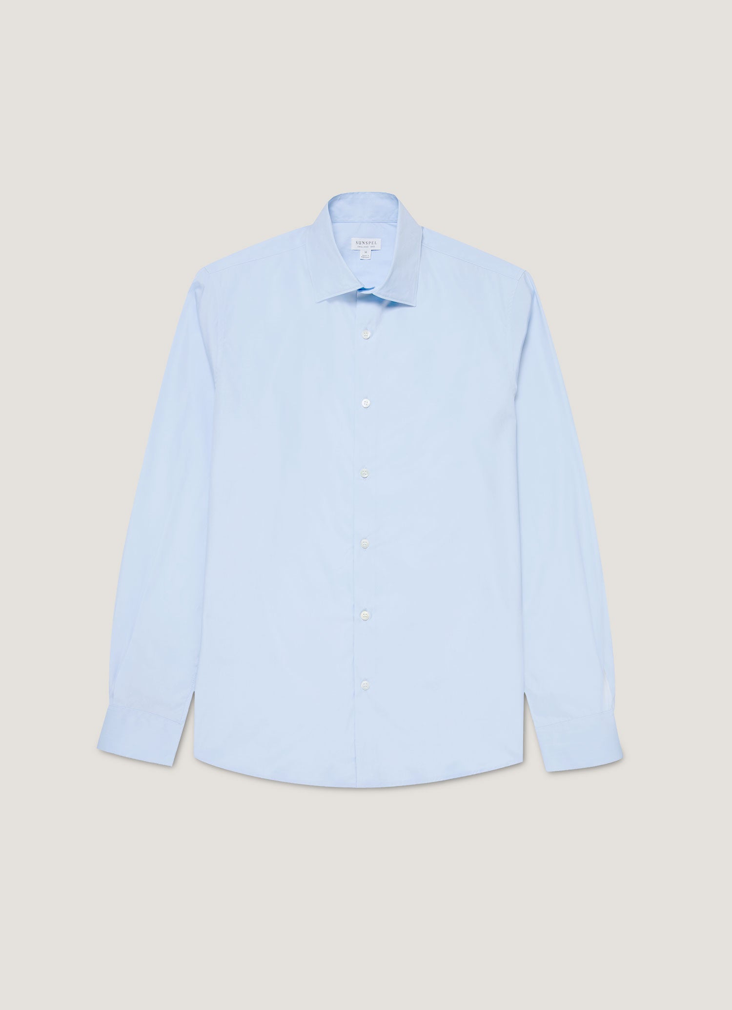 カットアウェイカラー シャツ（Light Blue）| Sunspel