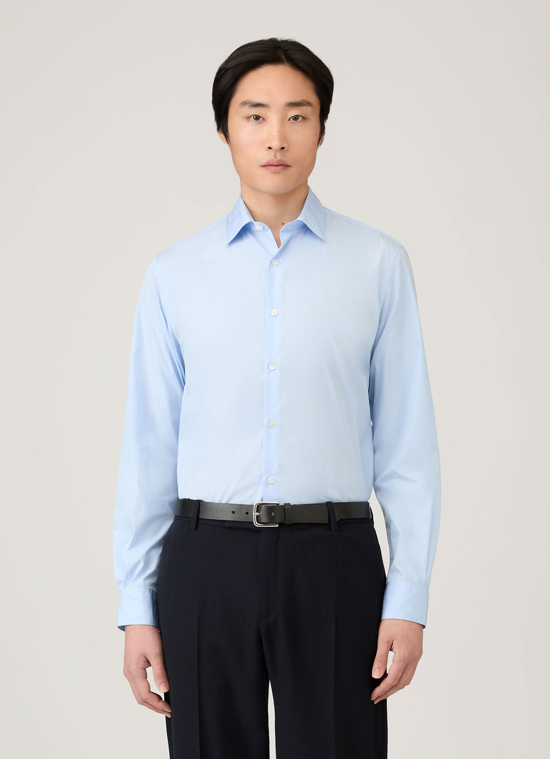 Men's Cutaway Collar Shirt in Light Blue