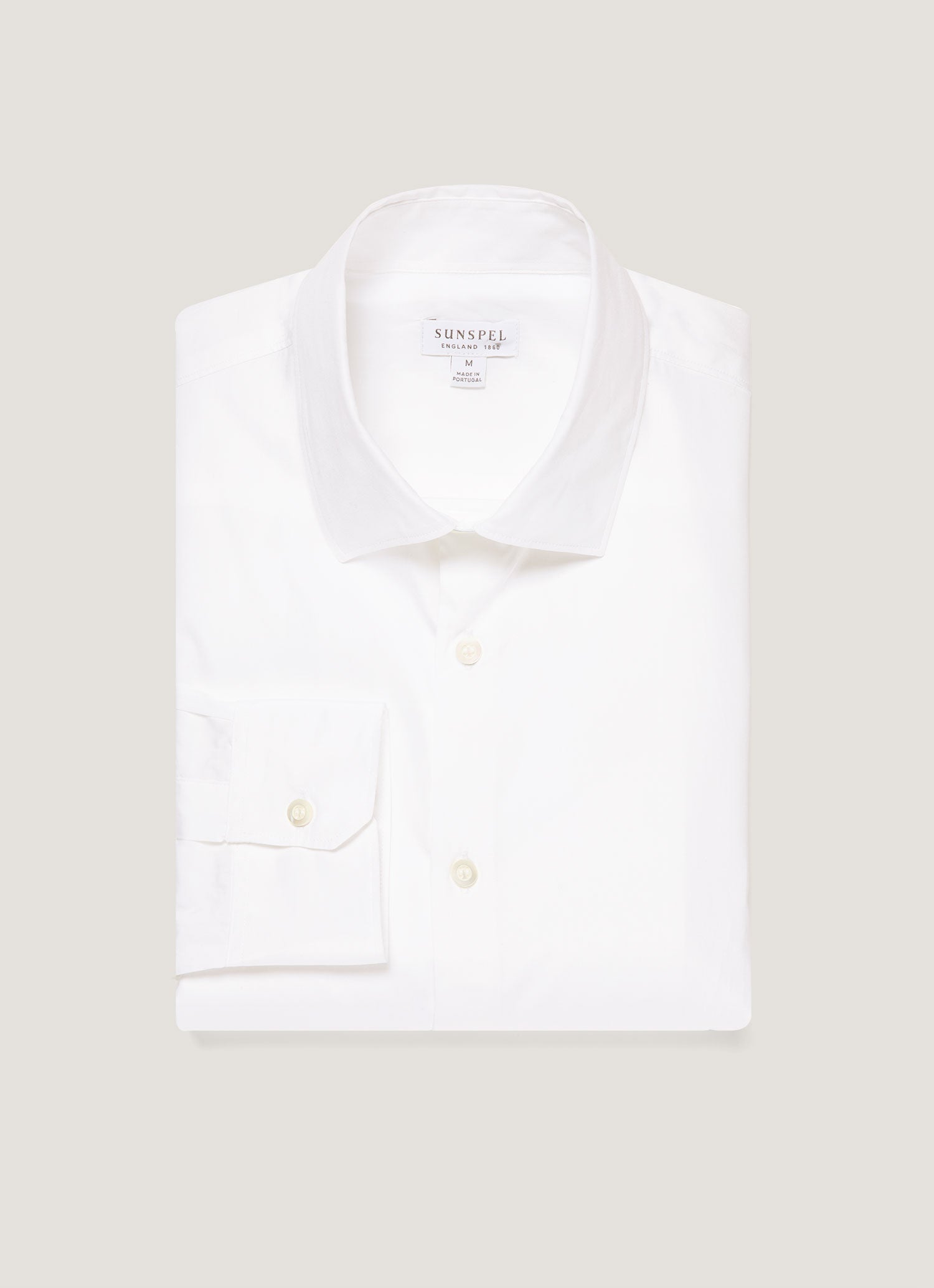 Men's Cutaway Collar Shirt in White