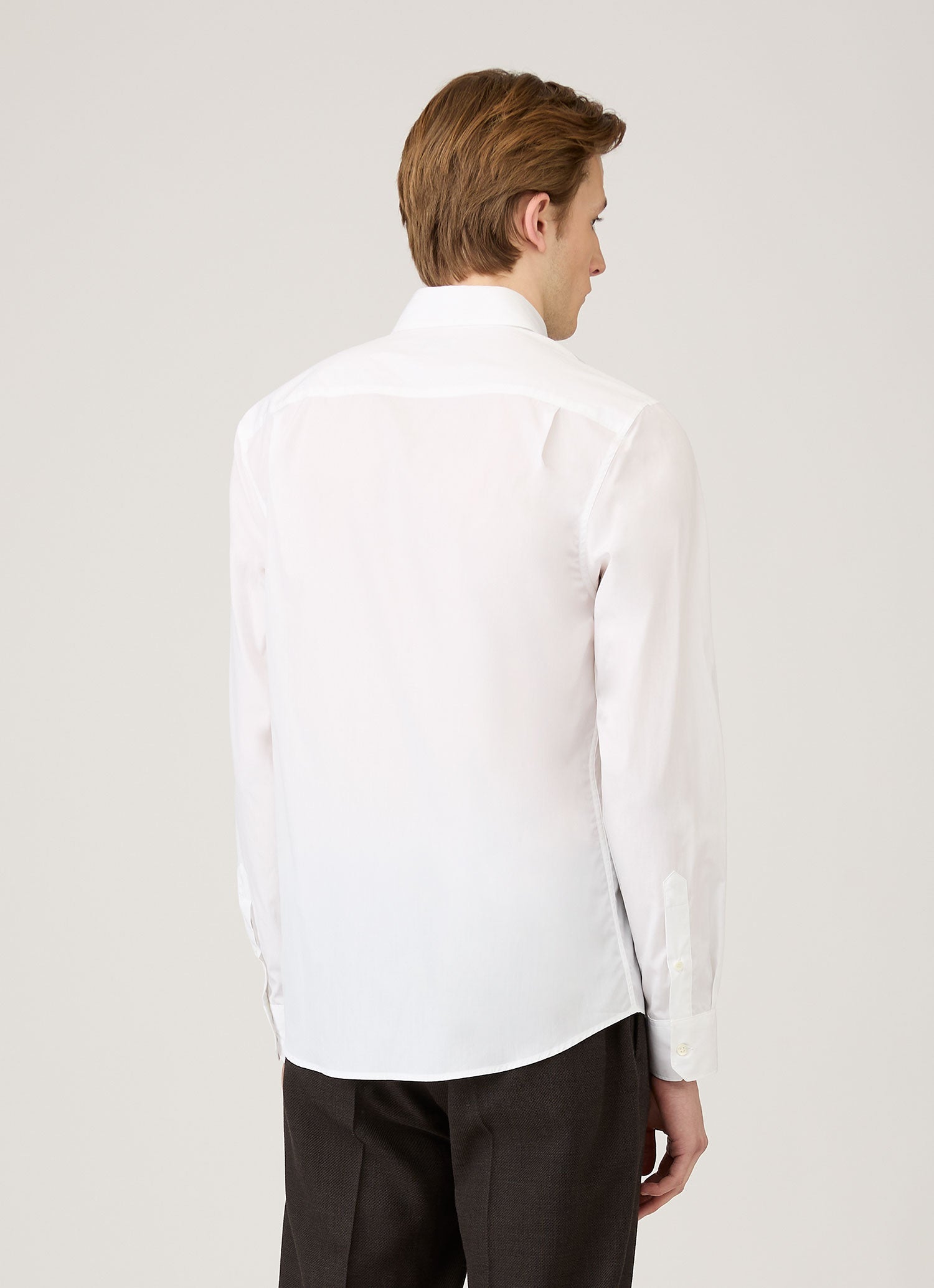 sunsea Johnny.d ホワイトシャツ カットアウェイカラー シャツ（White）| Sunspel
