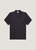 Men's Riviera Camp Collar Shirt in Navy