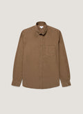 Men's Button Down Poplin Shirt in Dark Cedar