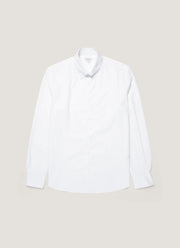 Men's Button Down Poplin Shirt in White