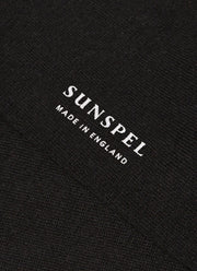 Men's Long Staple Cotton Socks in Black