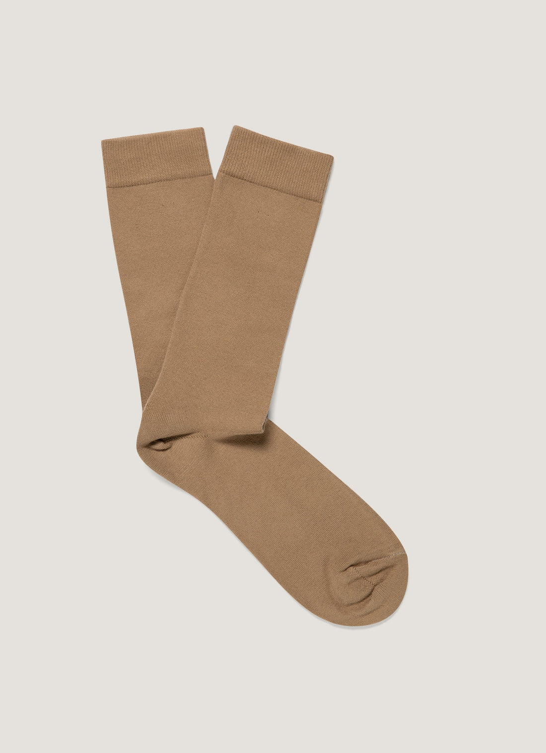 Men's Cotton Socks in Dark Beige