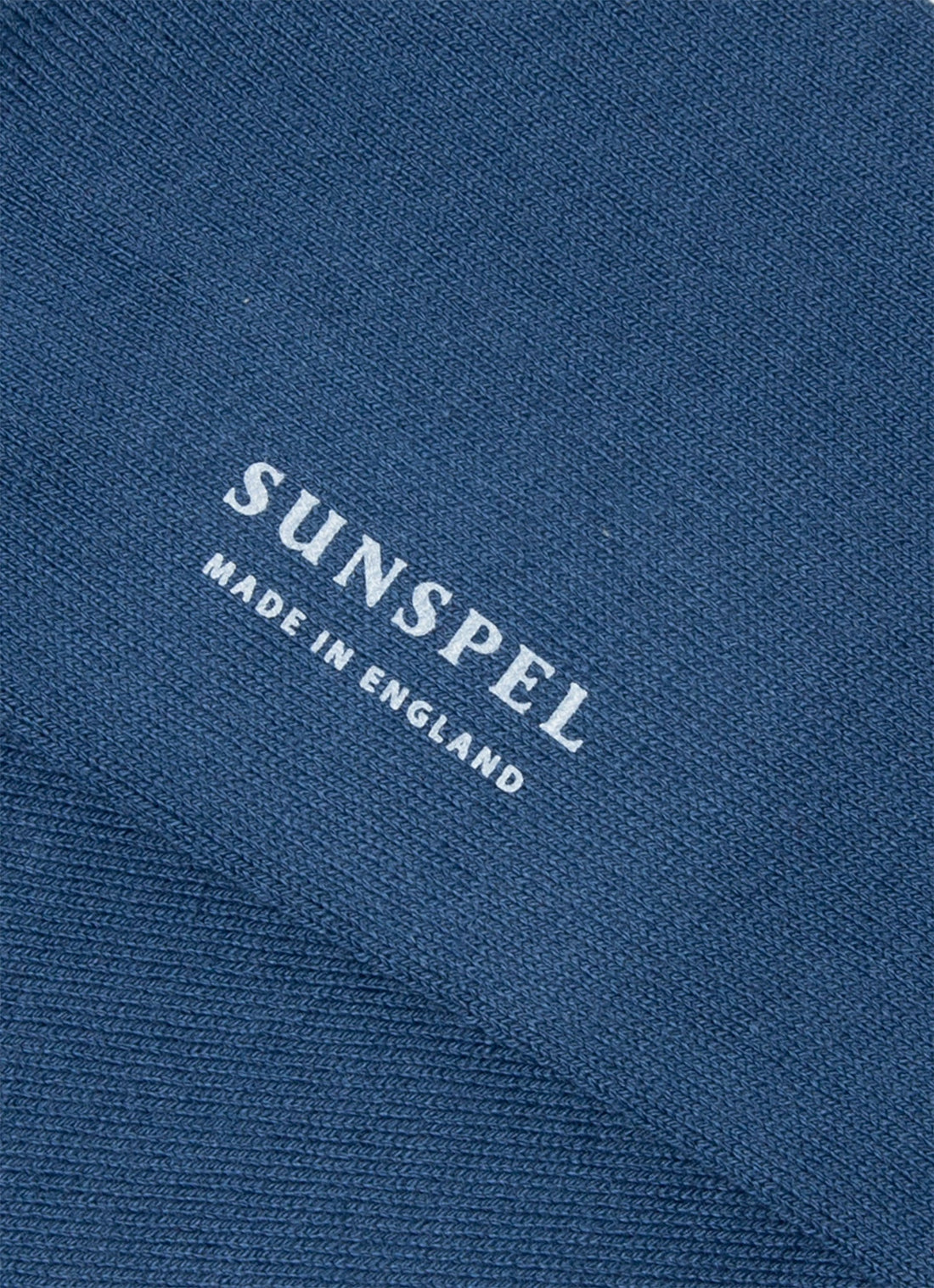 Men's Cotton Socks in Airforce Blue