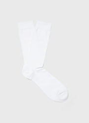 Men's Cotton Socks in White