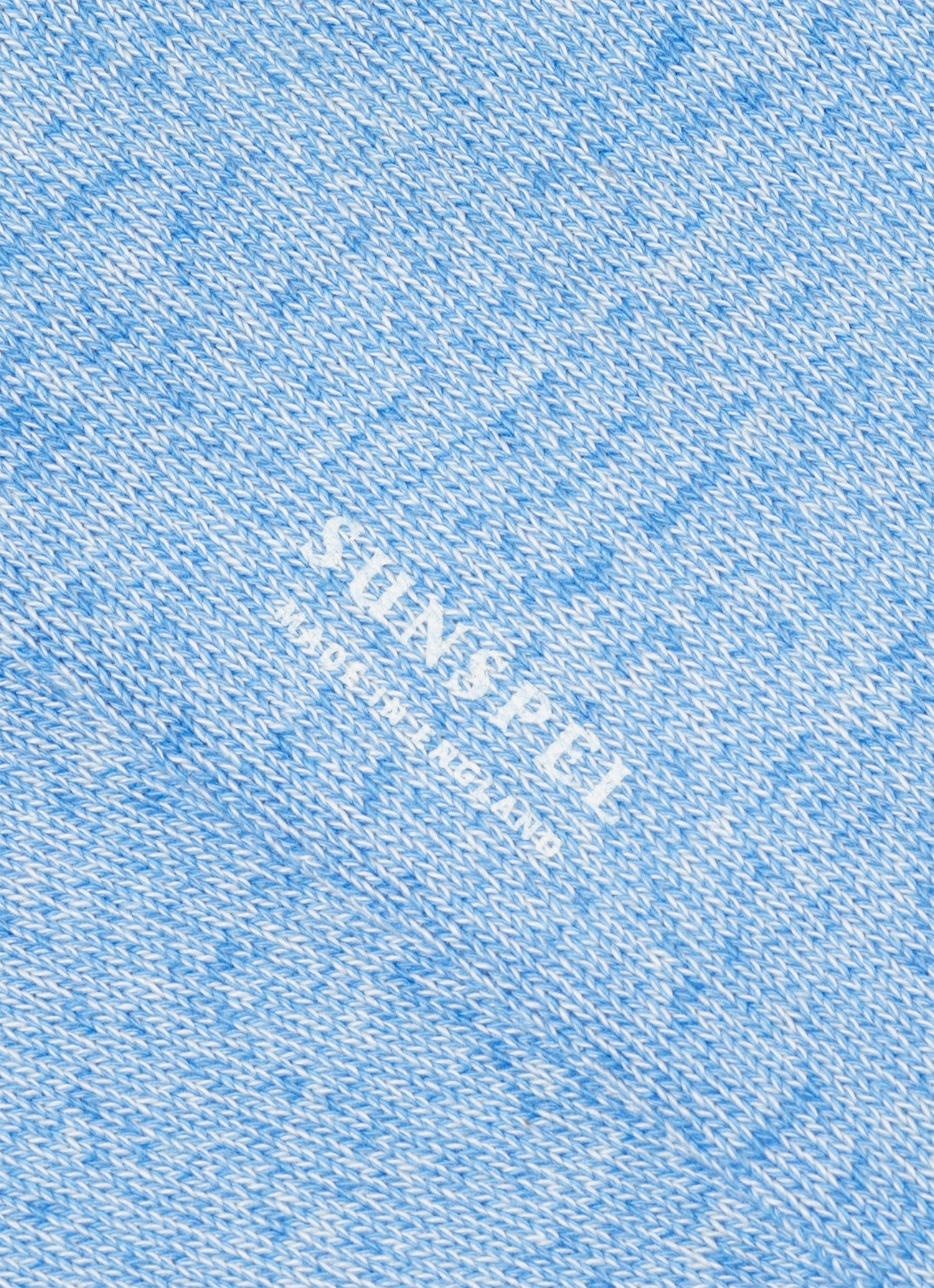 Men's Cotton Socks in Cool Blue Twist
