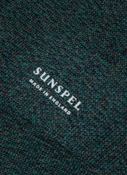 Men's Merino Wool Socks in Peacock Twist