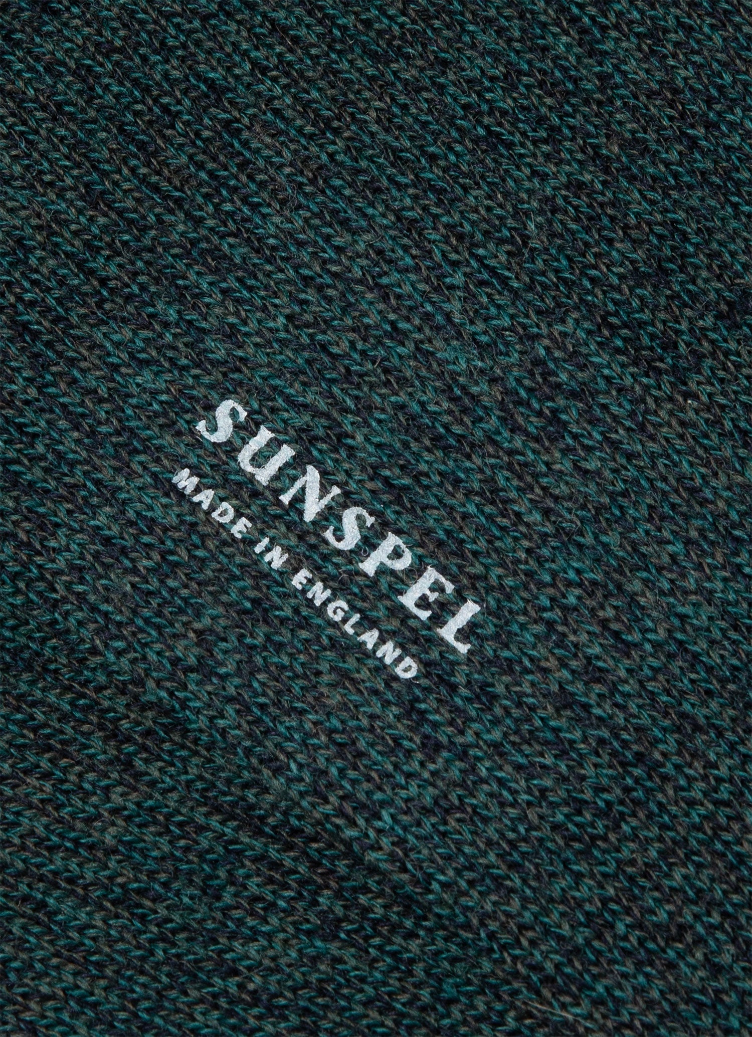 Men's Merino Wool Socks in Peacock Twist