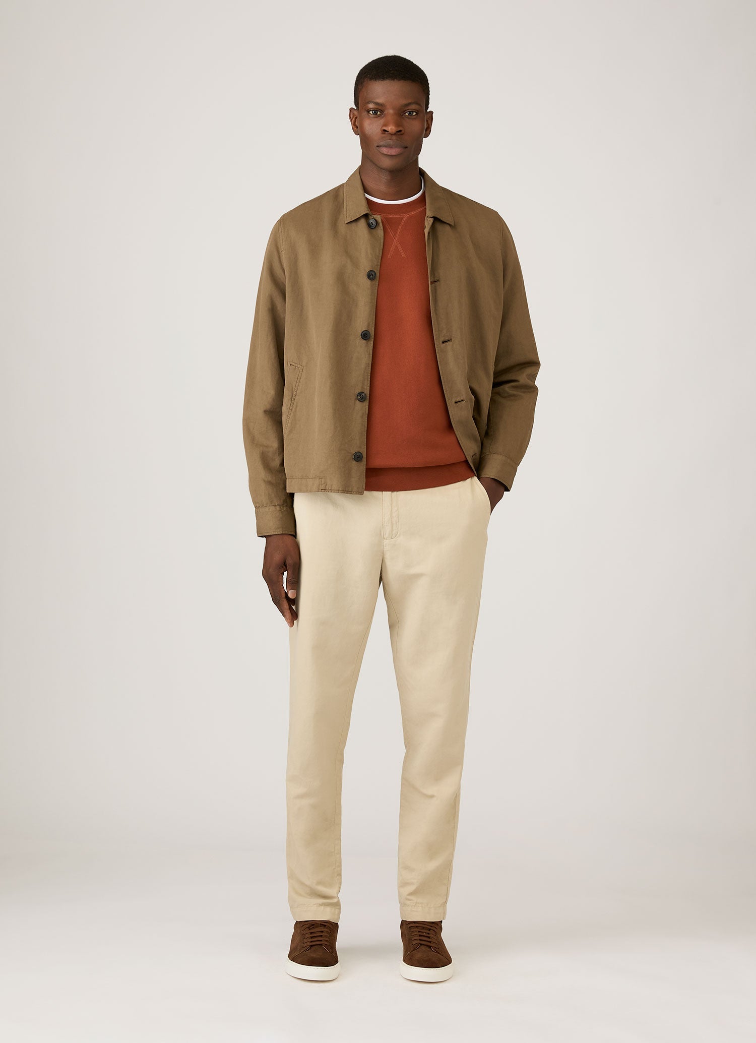 Men's Loopback Sweatshirt in Rust