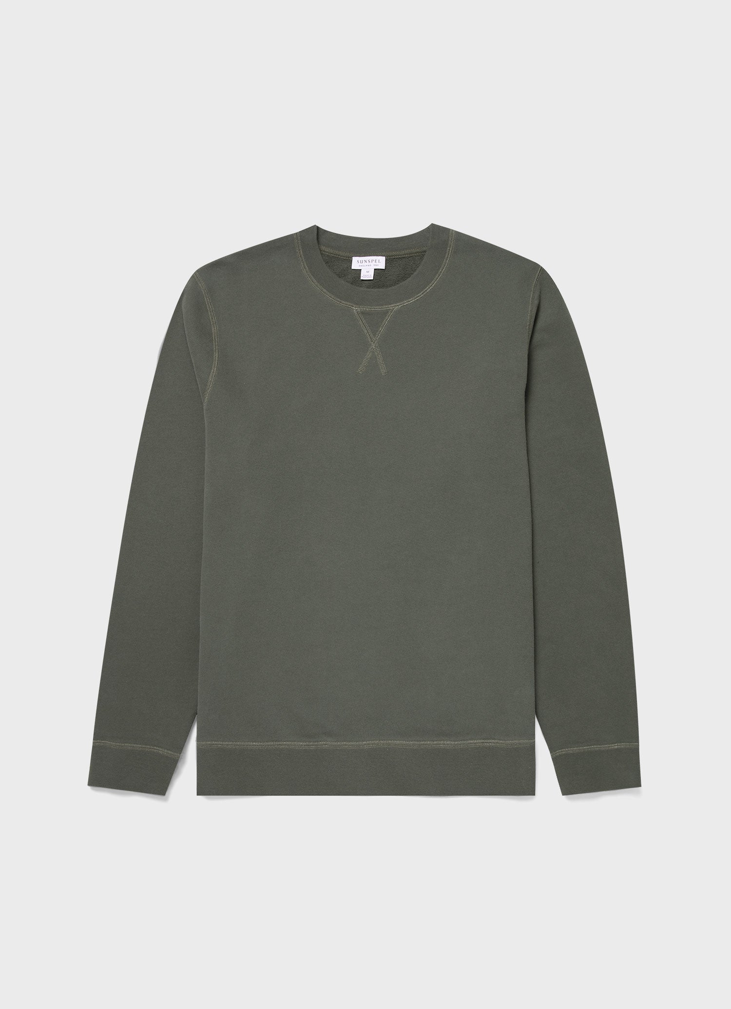 【Sunspel】コットン loopbackセーターシャツ メンズ ループバックスウェットシャツ（Shell Pink）| Sunspel