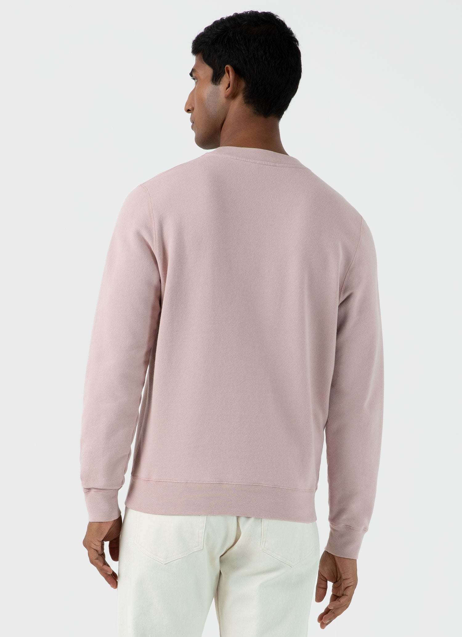 ループバックスウェットシャツ（Pale Pink）| Sunspel
