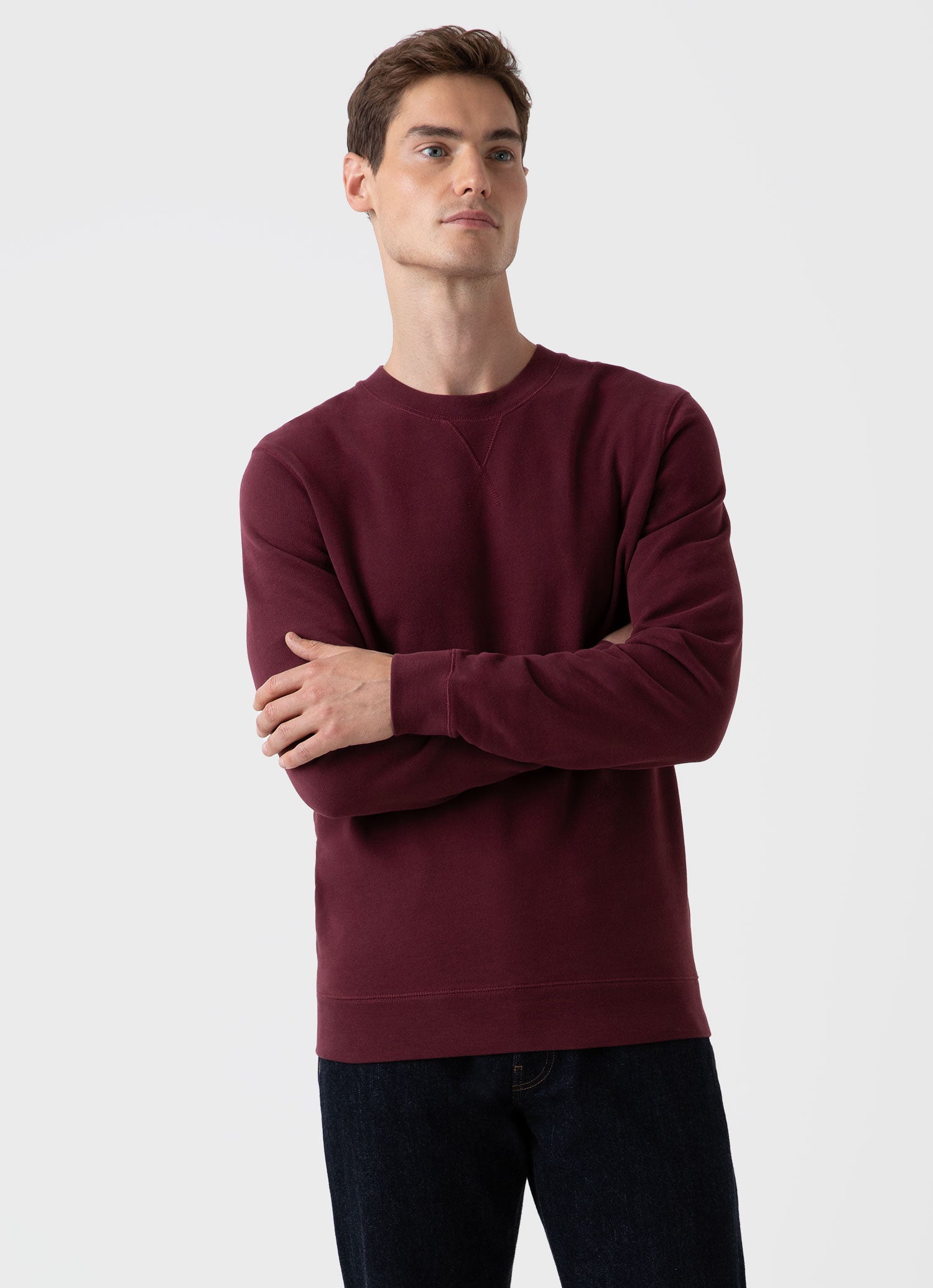 Men's Loopback Sweatshirt in Vino