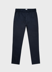 Men's Cotton Linen Drawstring Trouser in Navy