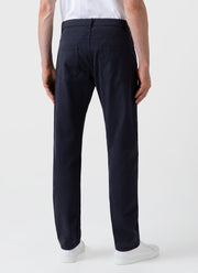 Men's Cotton Drill 5 Pocket Trouser in Navy