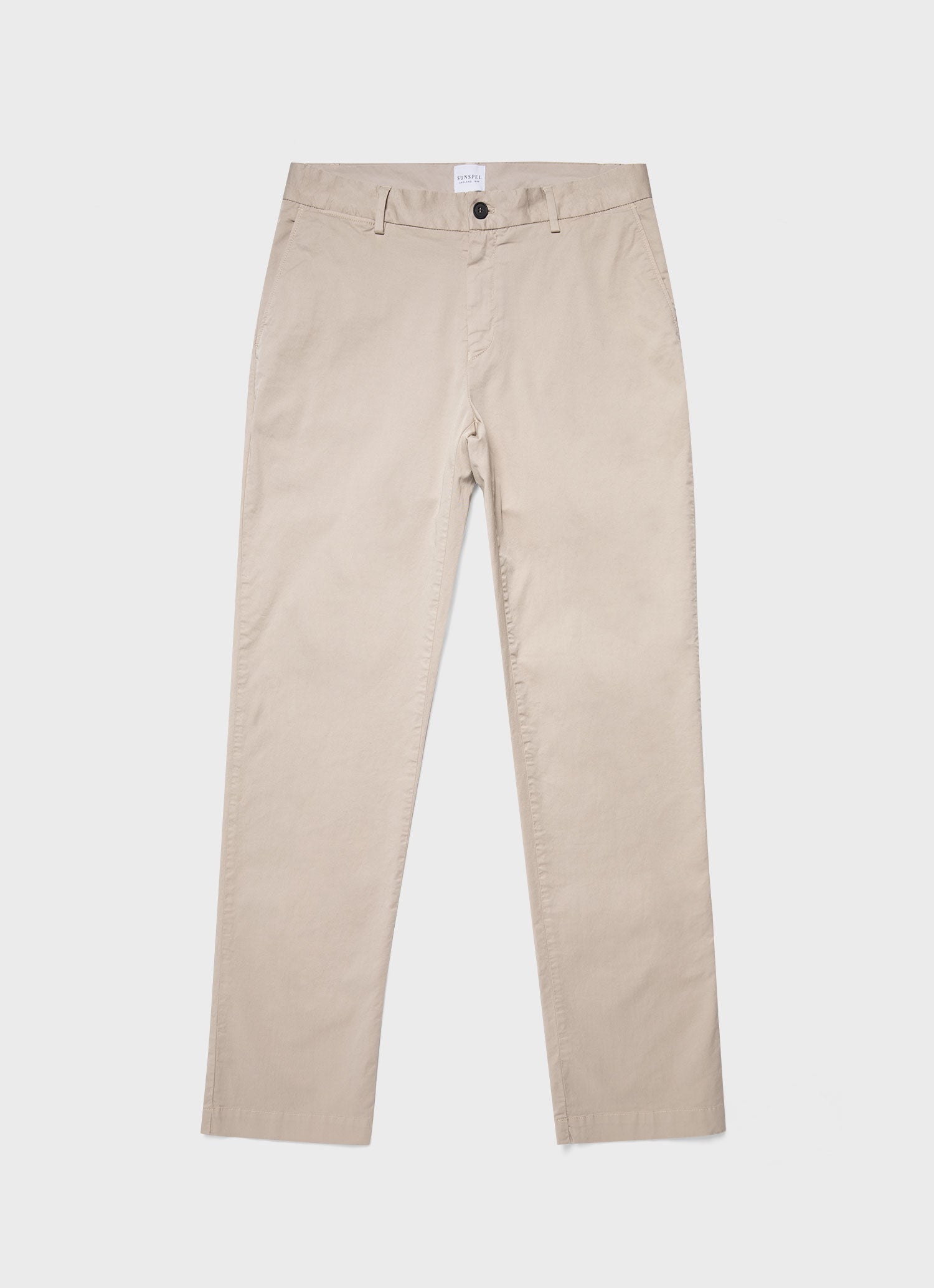 Men's Regular Fit Stretch Chino in Light Stone