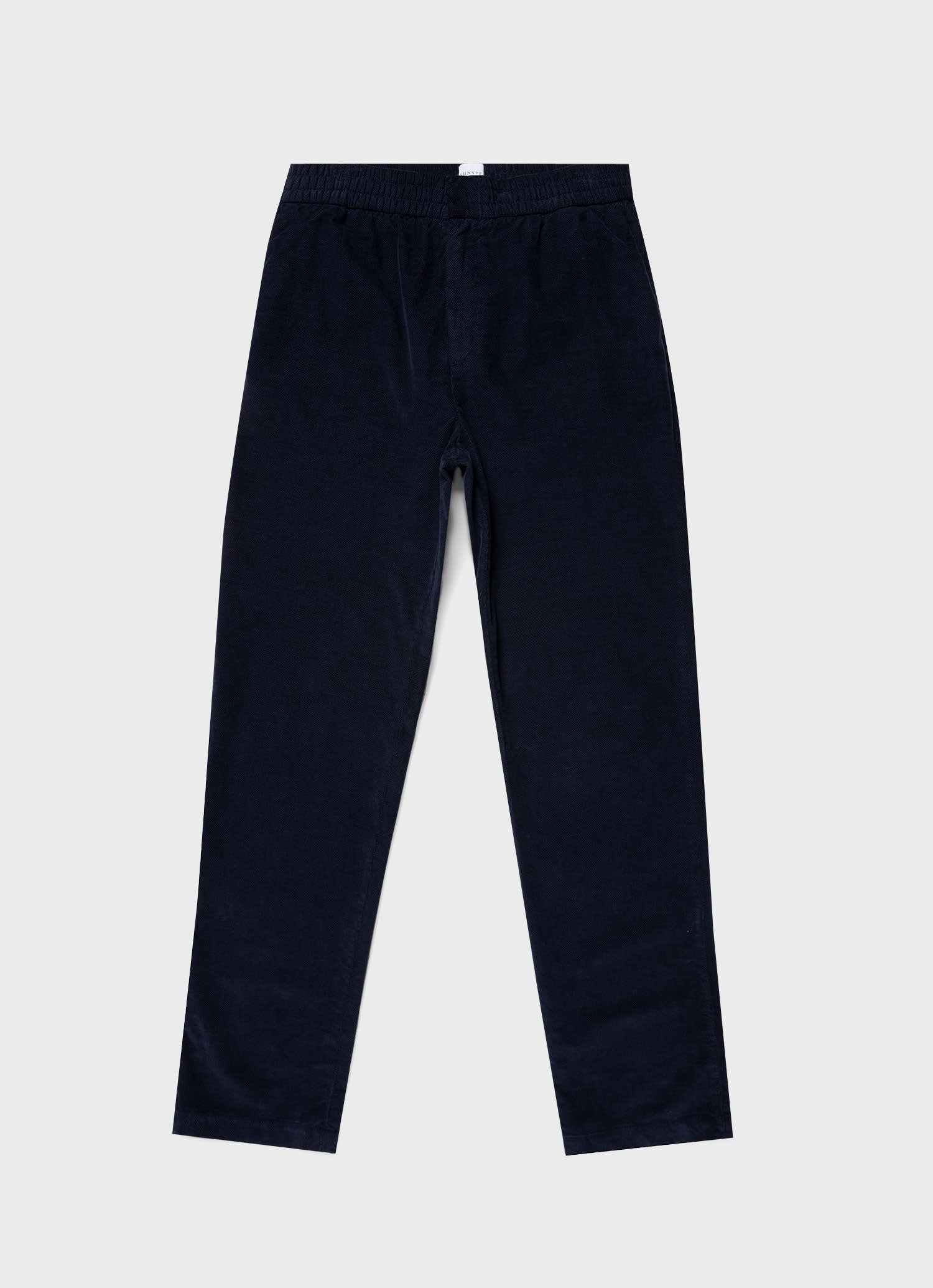 Men's Cellular Cord Drawstring Trouser in Navy