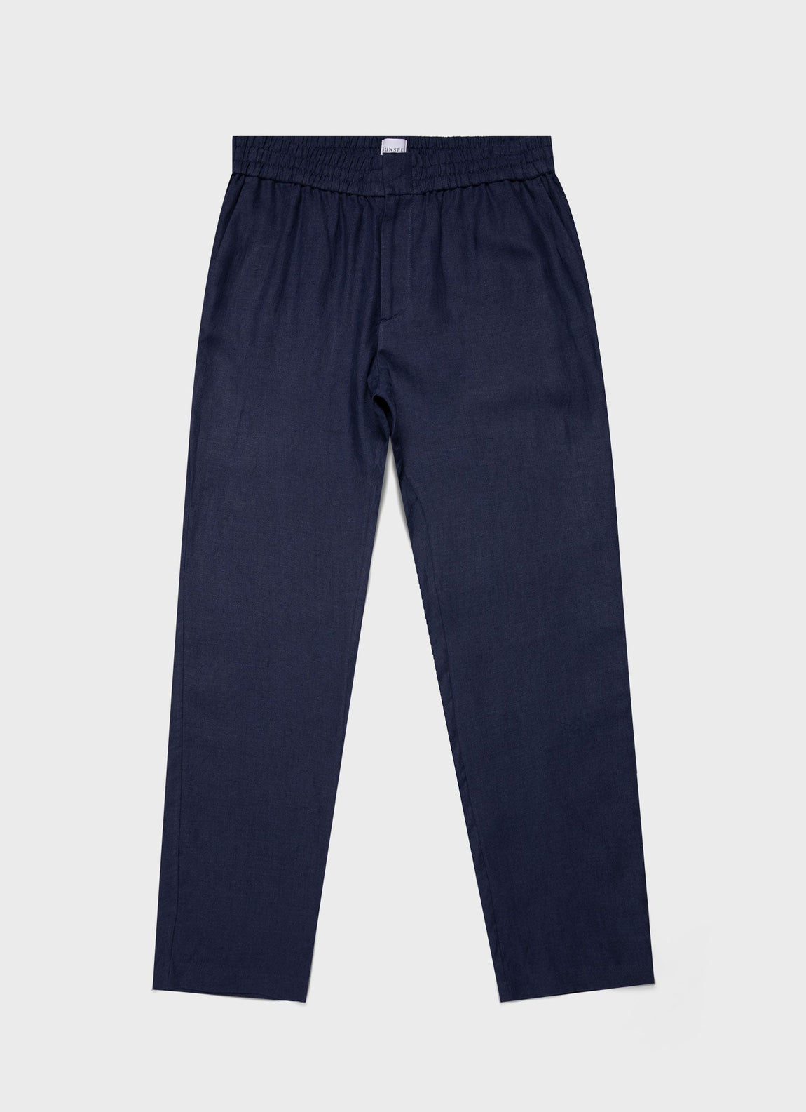 Men's Linen Drawstring Trouser in Light Navy