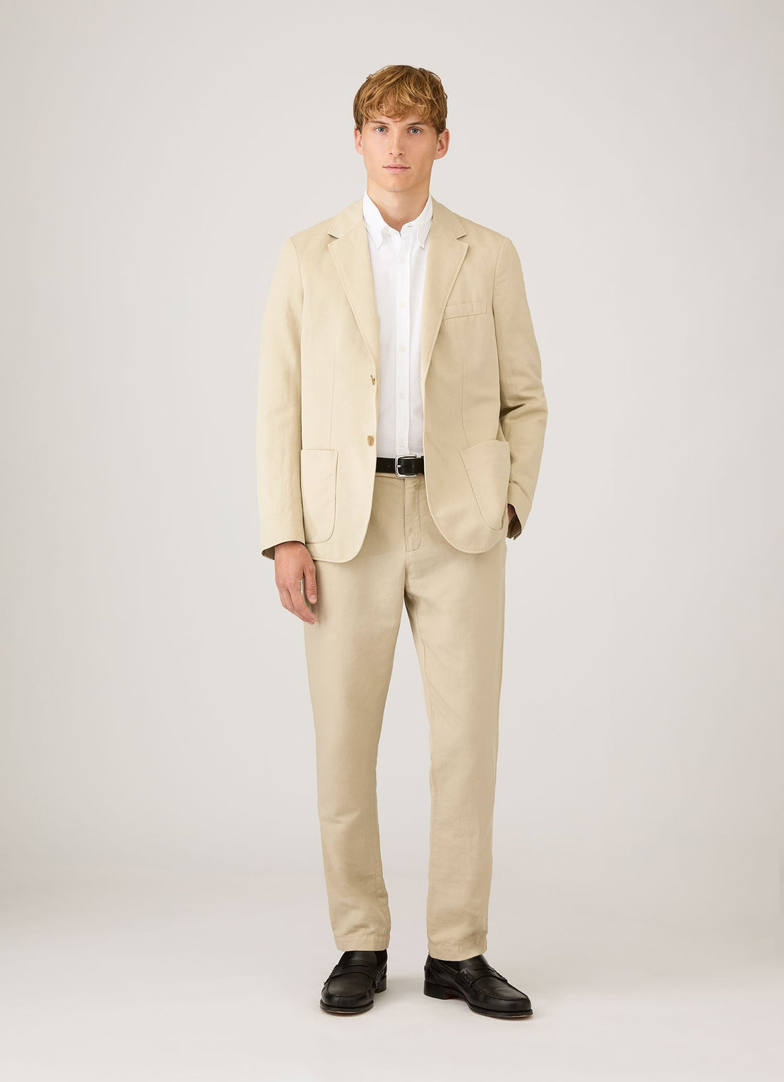 Men's Cotton Linen Trouser in Hazelwood