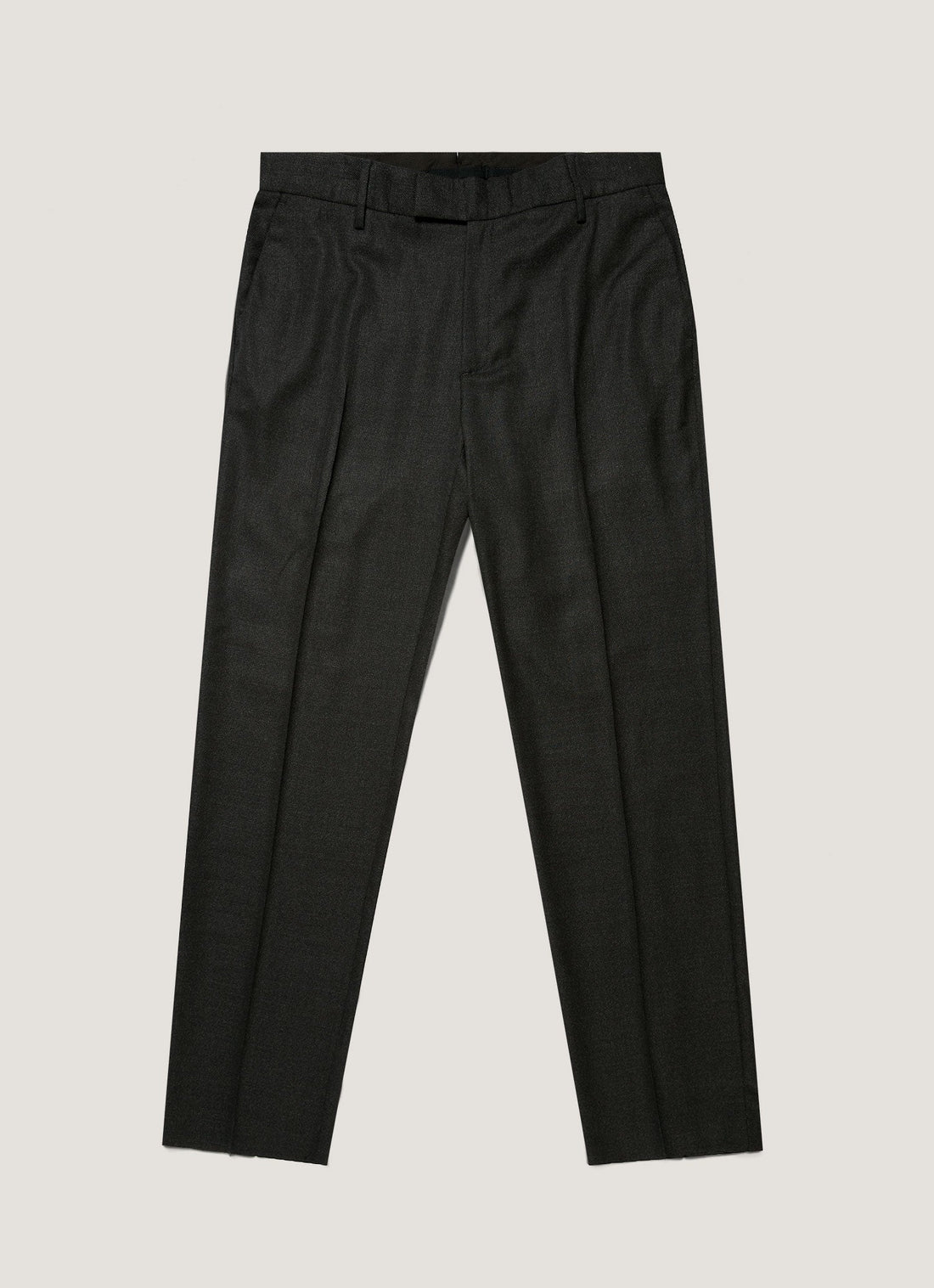 Men's Lightweight Travel Wool Trouser in Dark Charcoal Melange